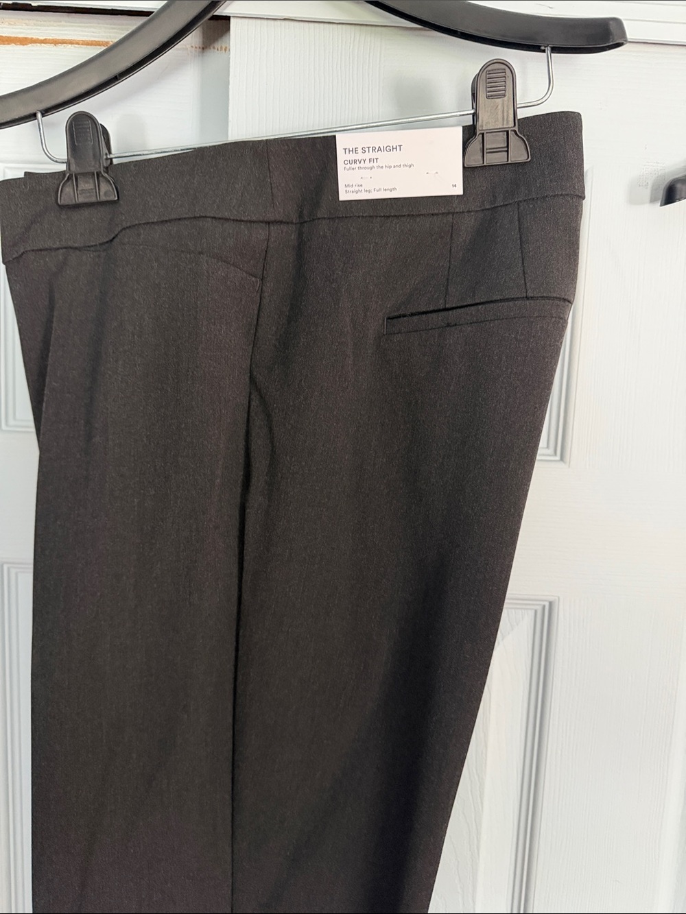 Women’s NWT Ann Taylor Curvy Fit women Dress Pants - charcoal